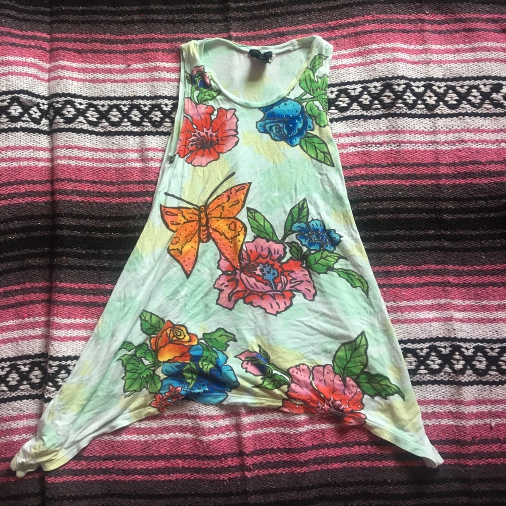 cute flower tank top
